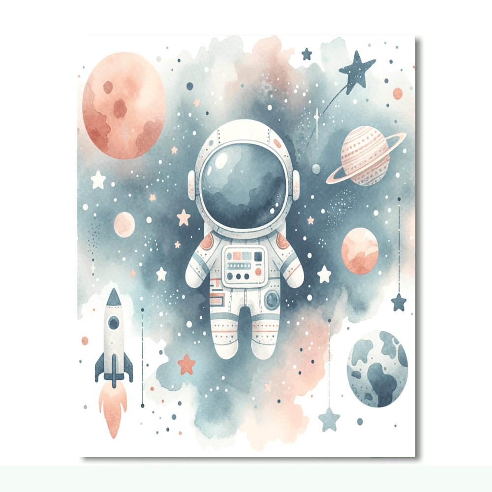 Cosmic Space Adventure Paint By Color