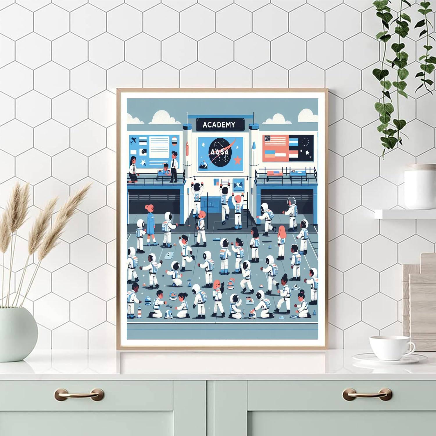 Little Astronauts Academy DIY Paint By Numbers