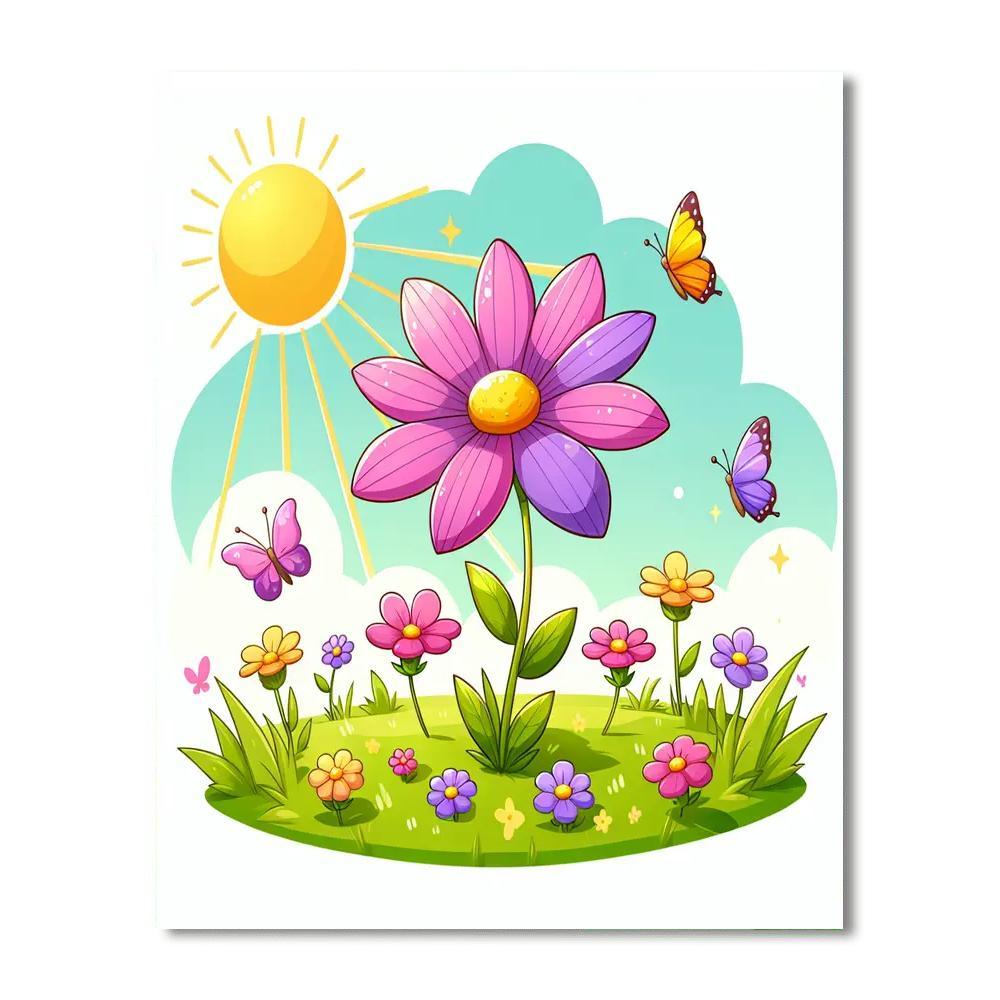 Wandering Wildflower Paint By Numbers Art