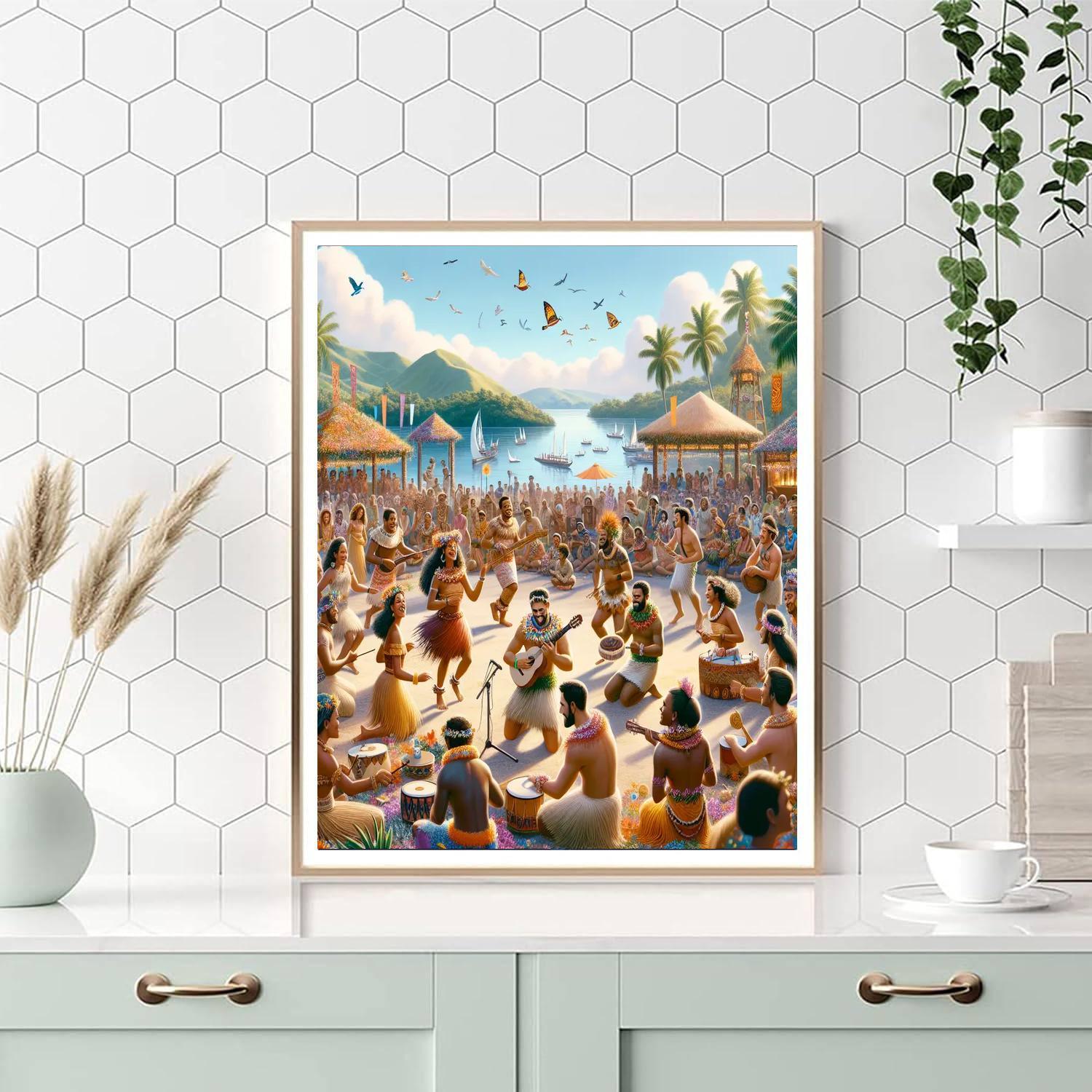 Festival Of Pacific Arts - Various Pacific Islands Paint By Number