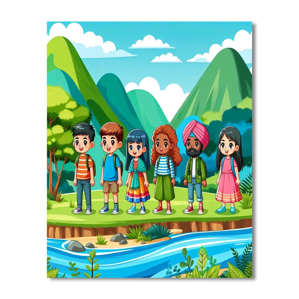 Nature Explorer's Haven DIY Paint By Numbers