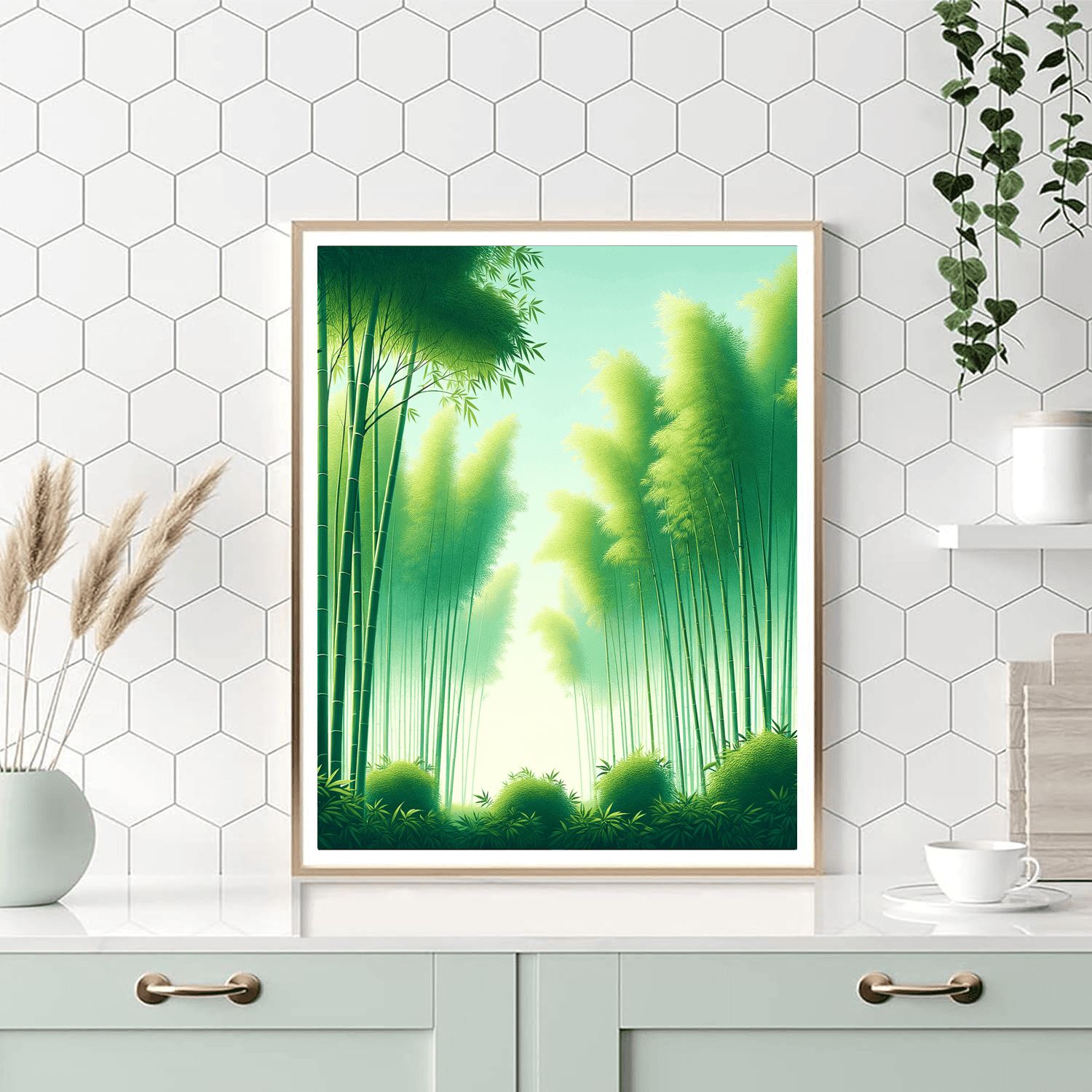 Soothing Bamboo Harmony Paint By Number