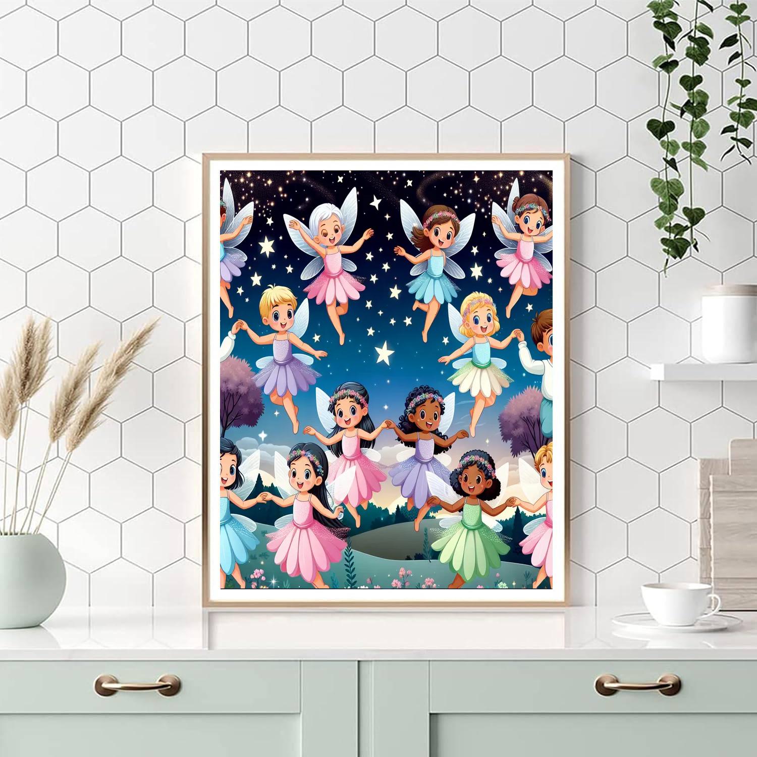 Sparkling Fairy Dance Paint By Color