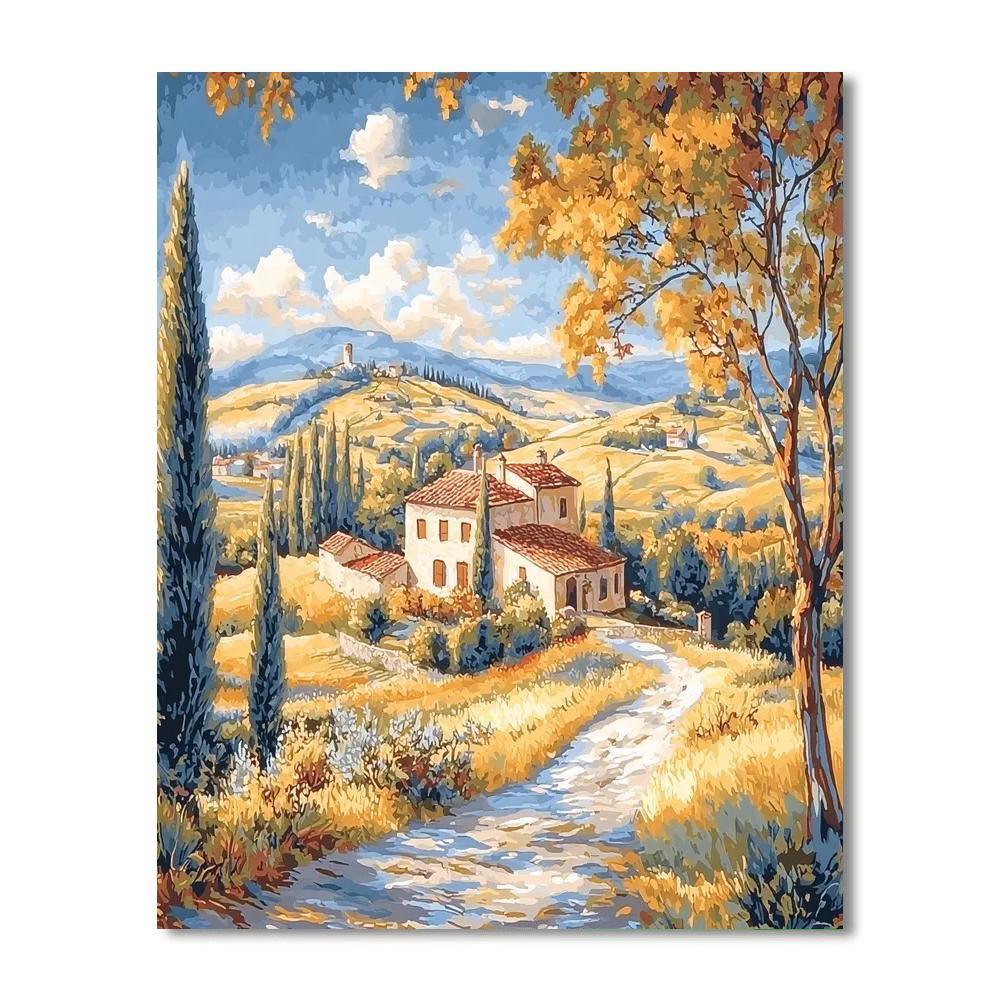 Sandro Botticelli Inspired Botticelli's Harmonious Vista  DIY Paint By Numbers