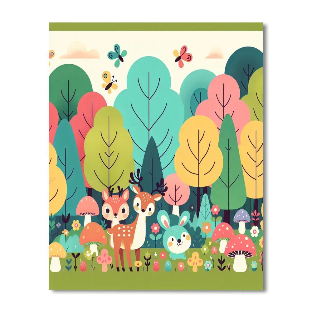 Hidden Forest Adventure DIY Paint By Numbers