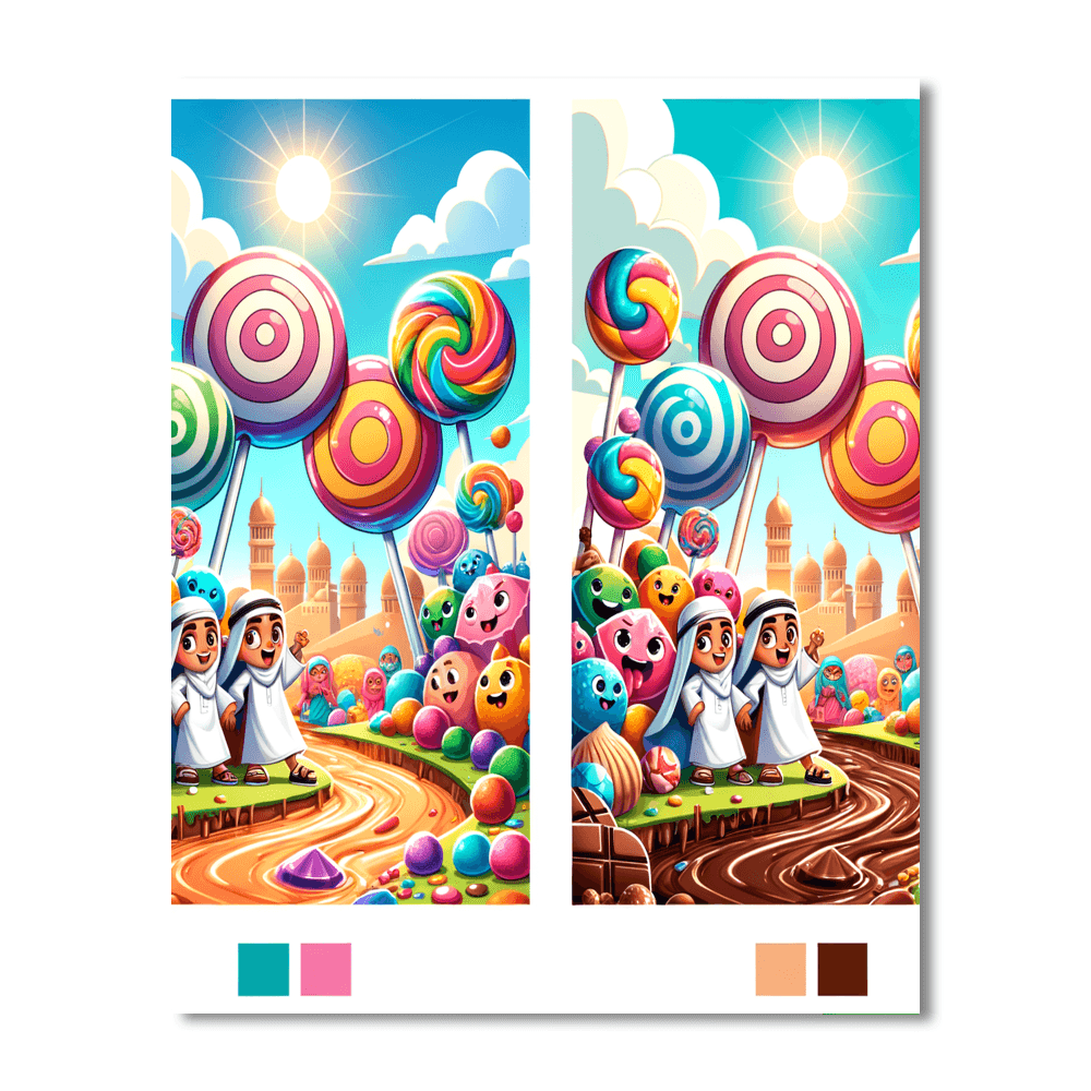 Adventures In Candy Wonderland Paint By Color