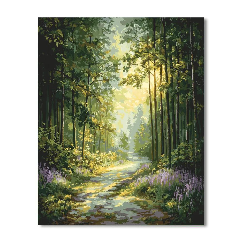 Caspar David Friedrich Inspired Ethereal Pathways  Painting By Numbers Kit