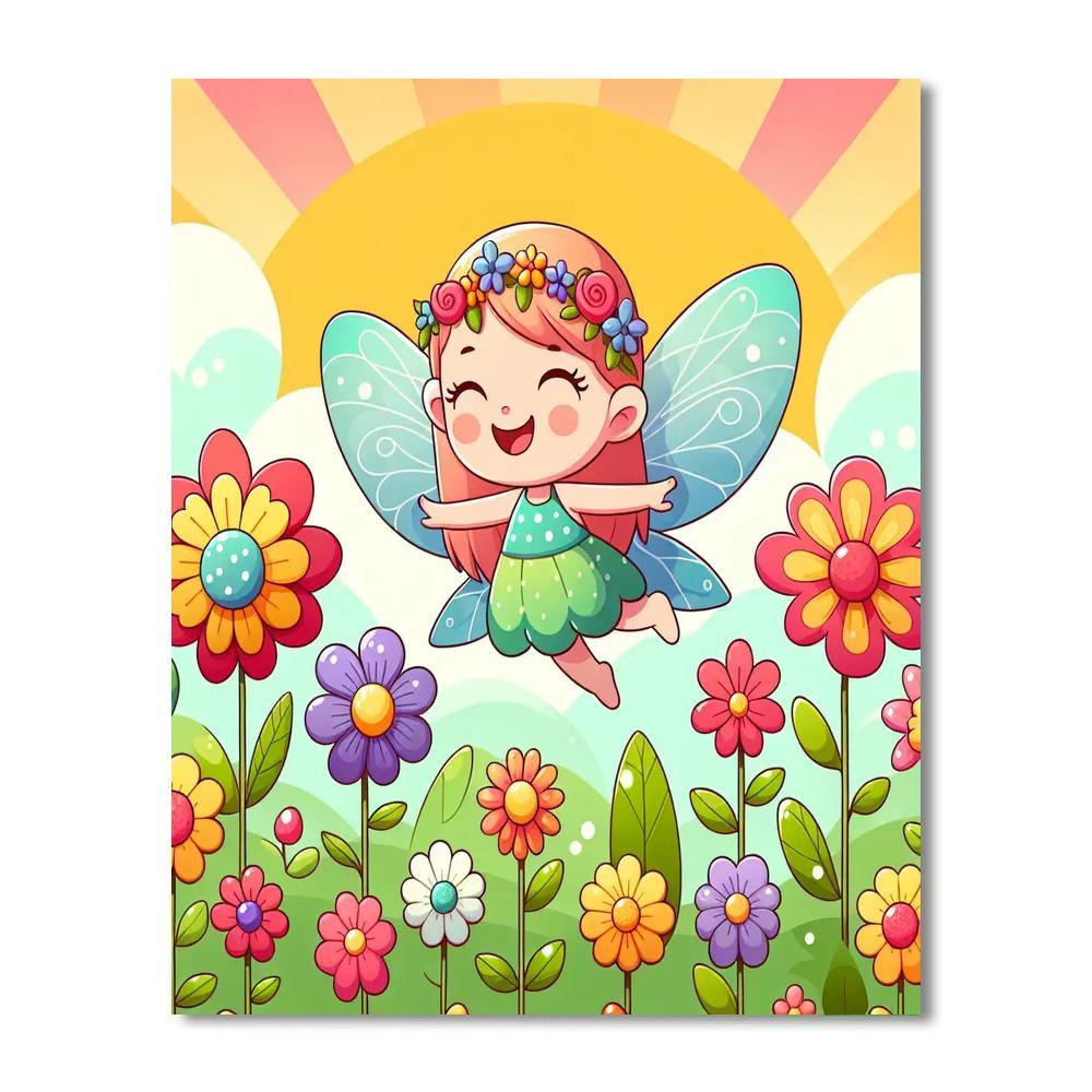 Sweet Flower Fairy Paint By Numbers Kits