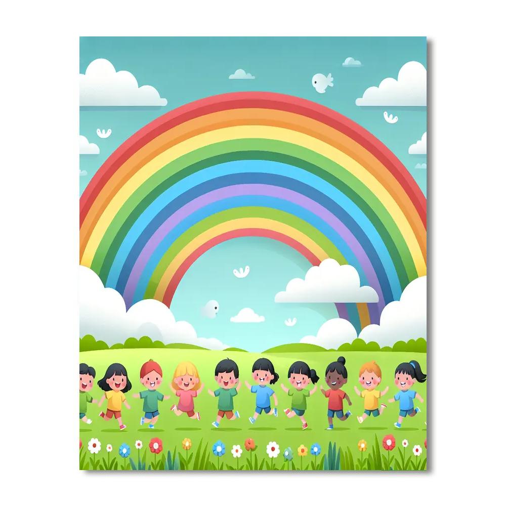 Radiant Rainbow Retreat Numbered Painting Kits