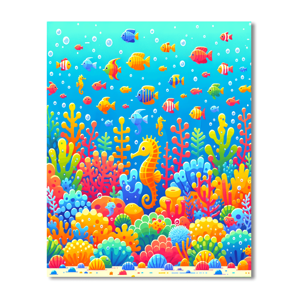 Undersea Coral Kingdom DIY Paint By Numbers