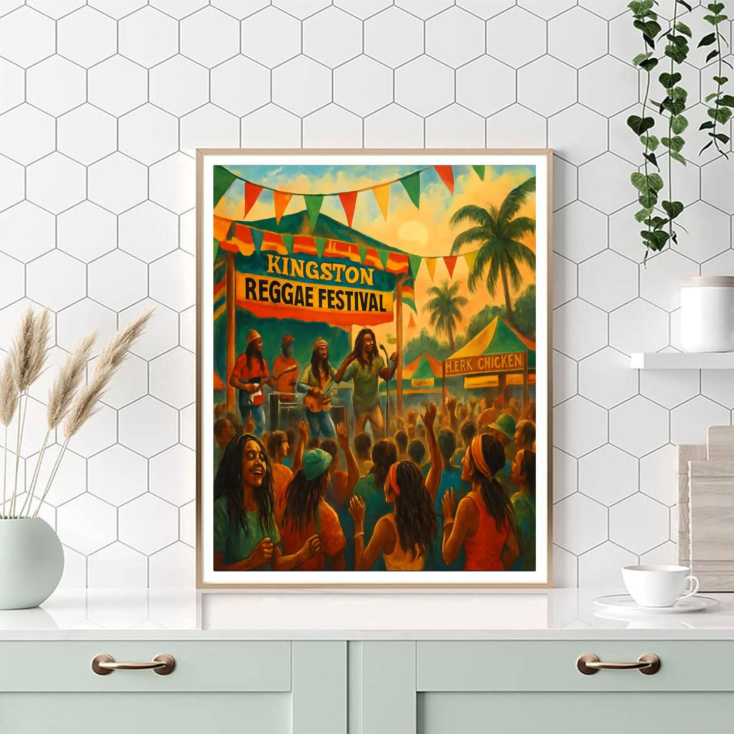Kingston's Reggae Festival Numbered Painting Kits