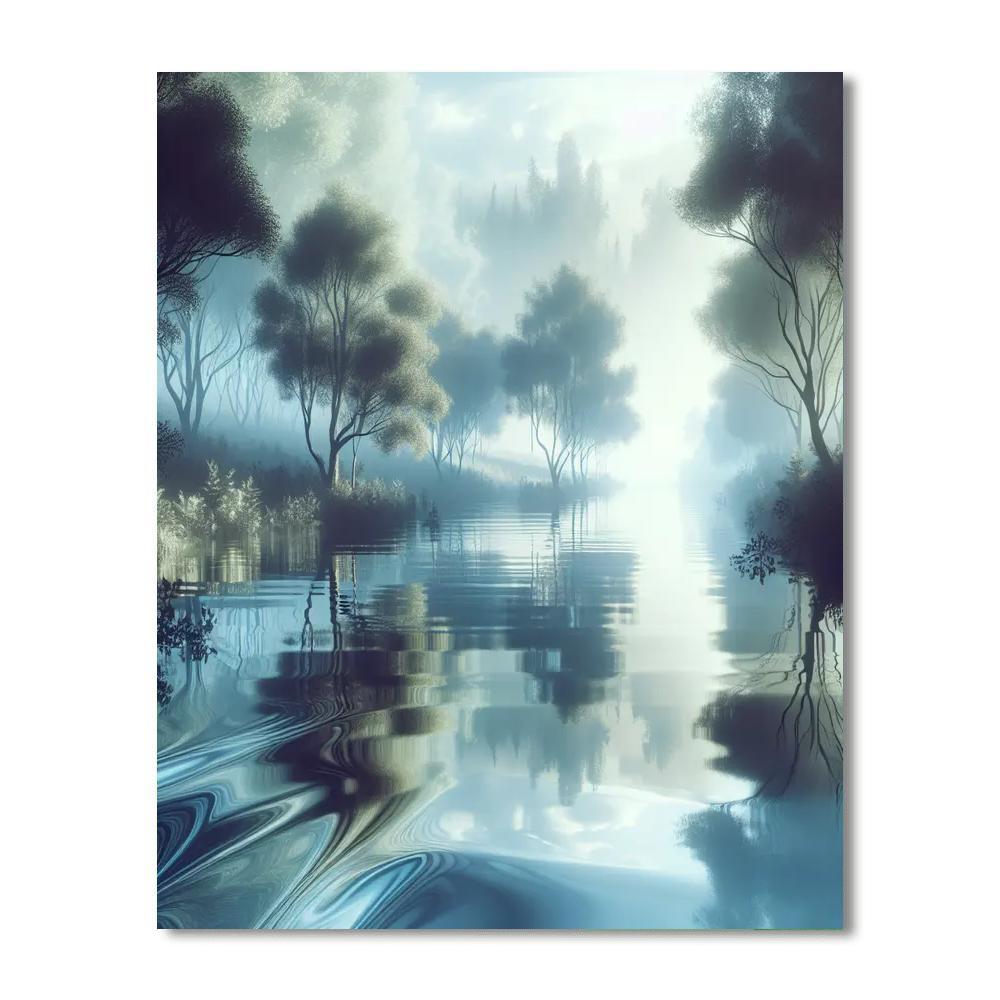 Serene River Reflection Paint By Numbers Kits