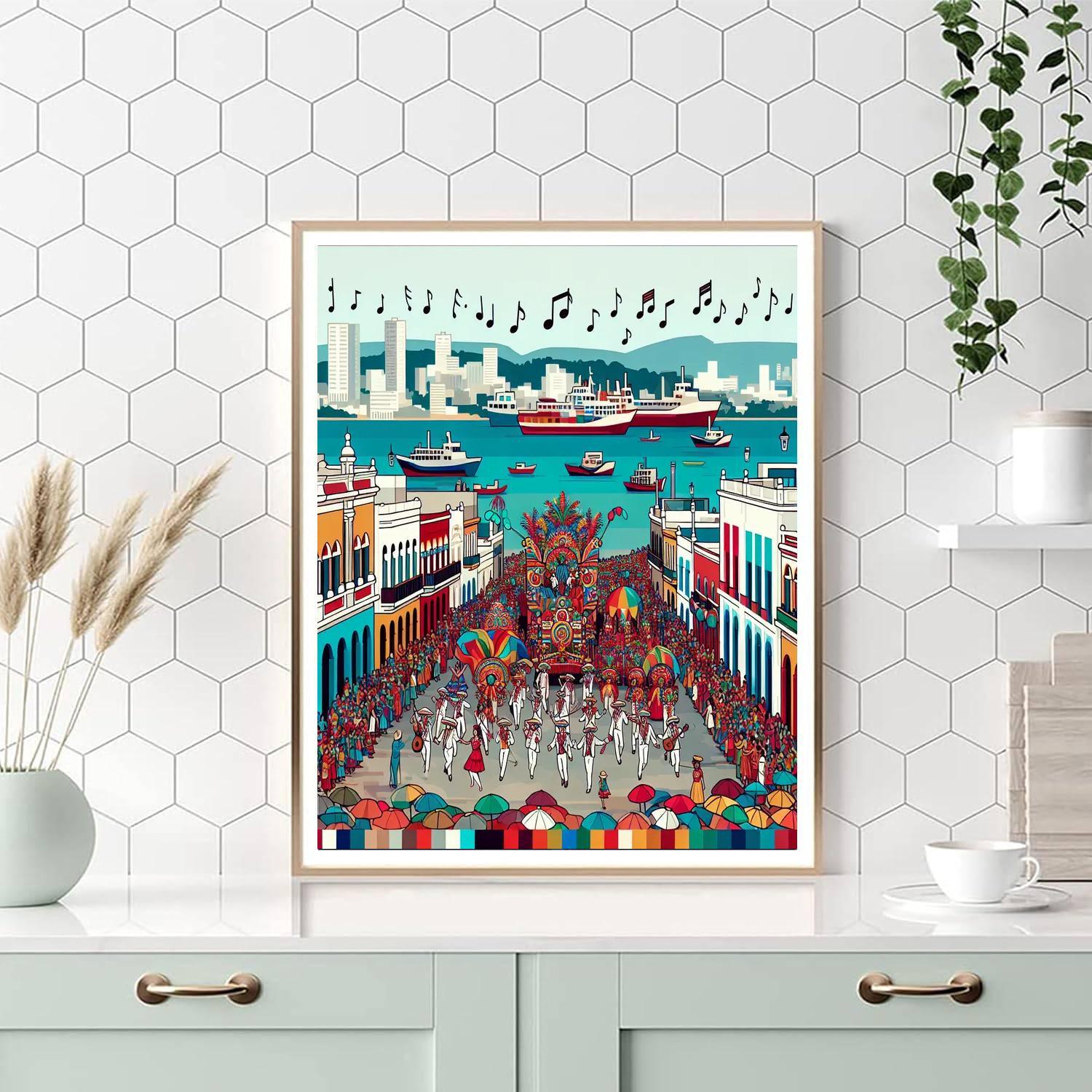 Carnaval De Veracruz - Mexico Paint By Color