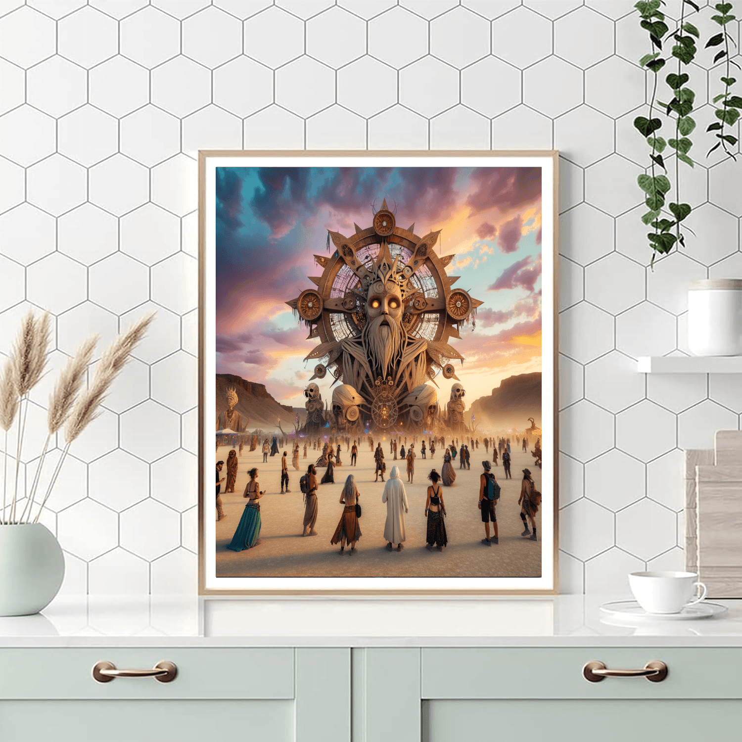 Burning Man - Black Rock Desert Painting By Numbers Kit