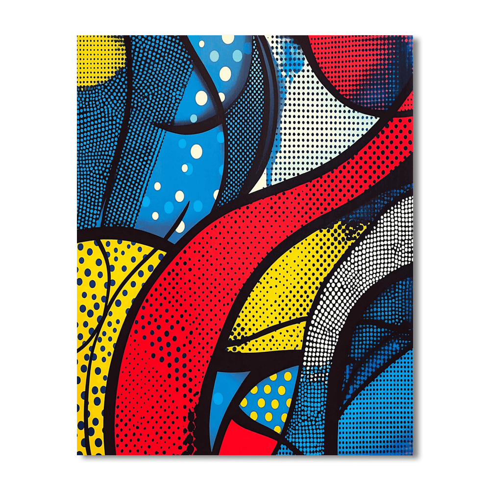 Roy Lichtenstein Inspired Patterned Expressions  Paint By Numbers