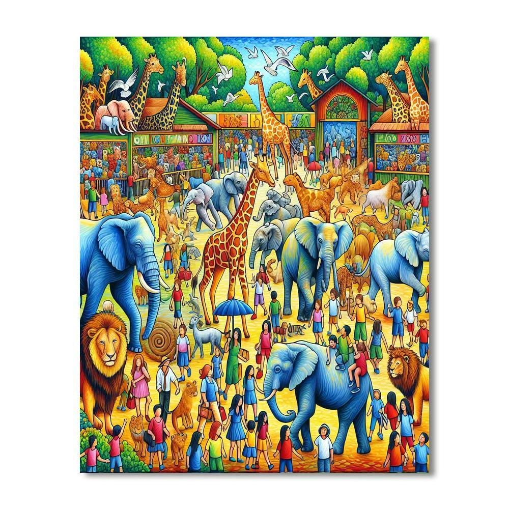 Lively Zoo Adventures Paint By Color
