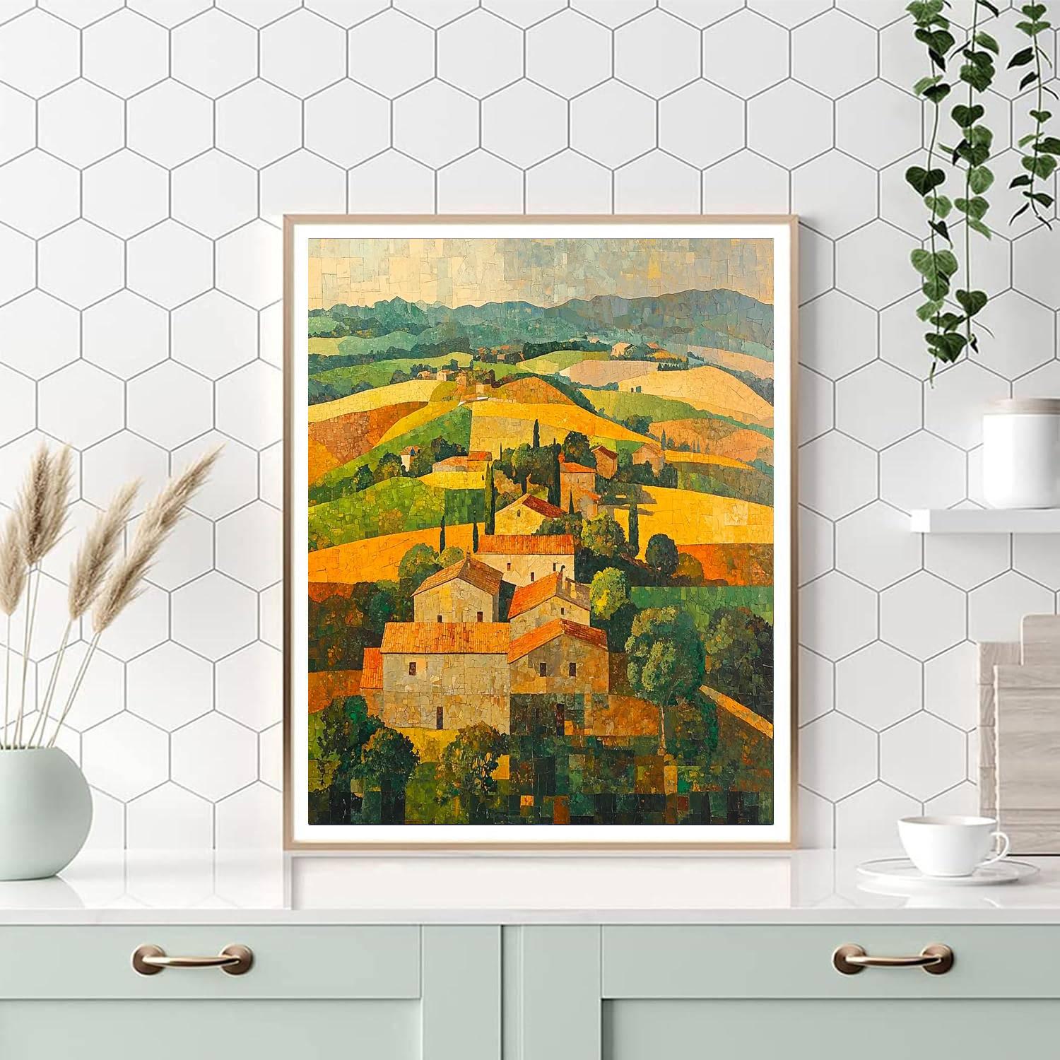 Paul Cézanne Inspired Rustic Harmony  Paint By Numbers Art