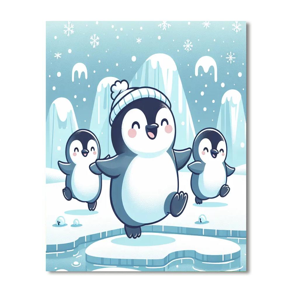 Proud Penguins Numbered Painting Kits