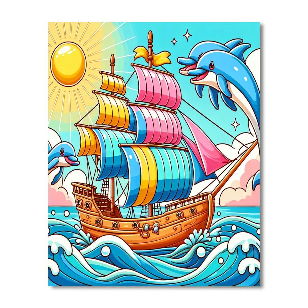Magical Ocean Journey Paint By Numbers Art