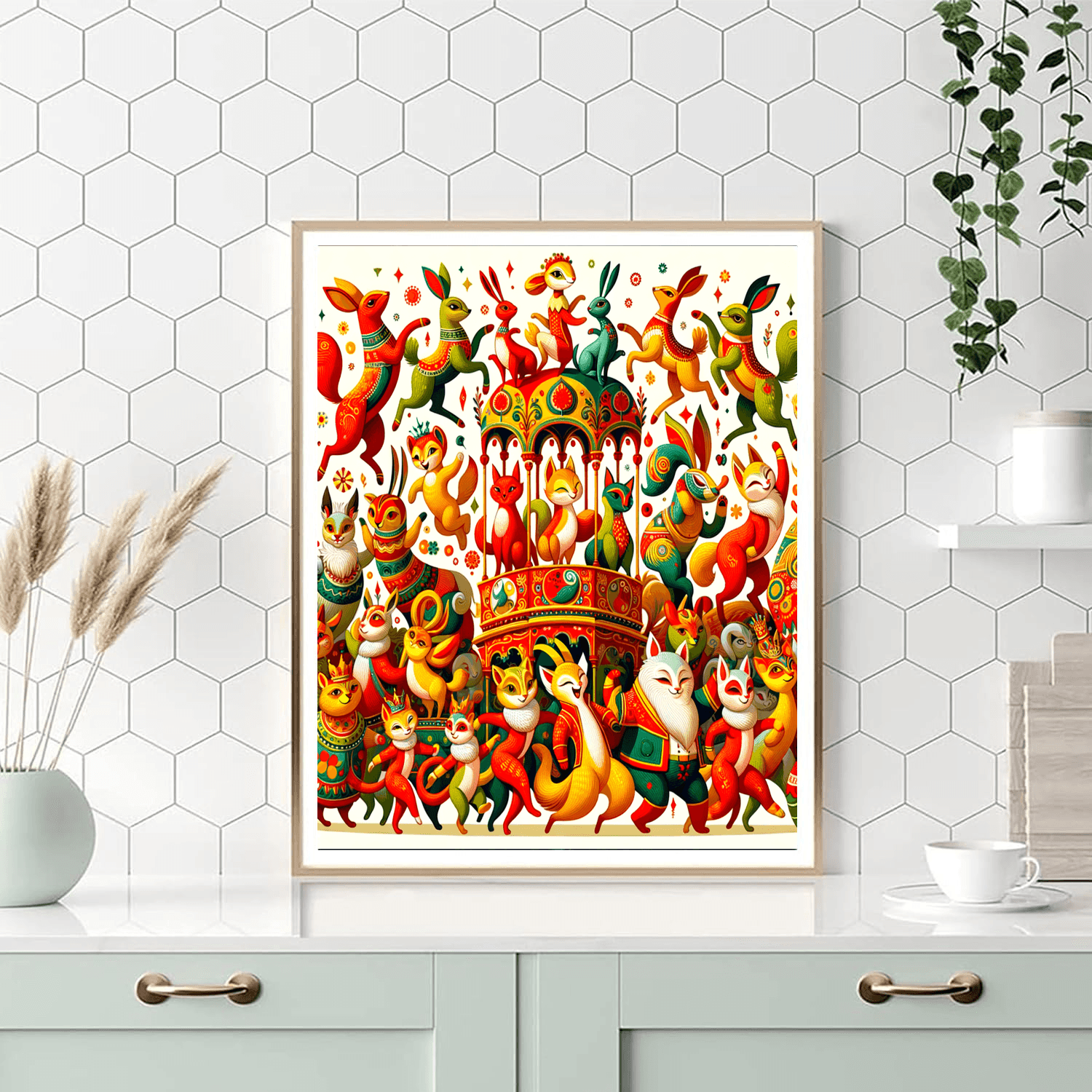 Funky Animal Parade Paint By Number