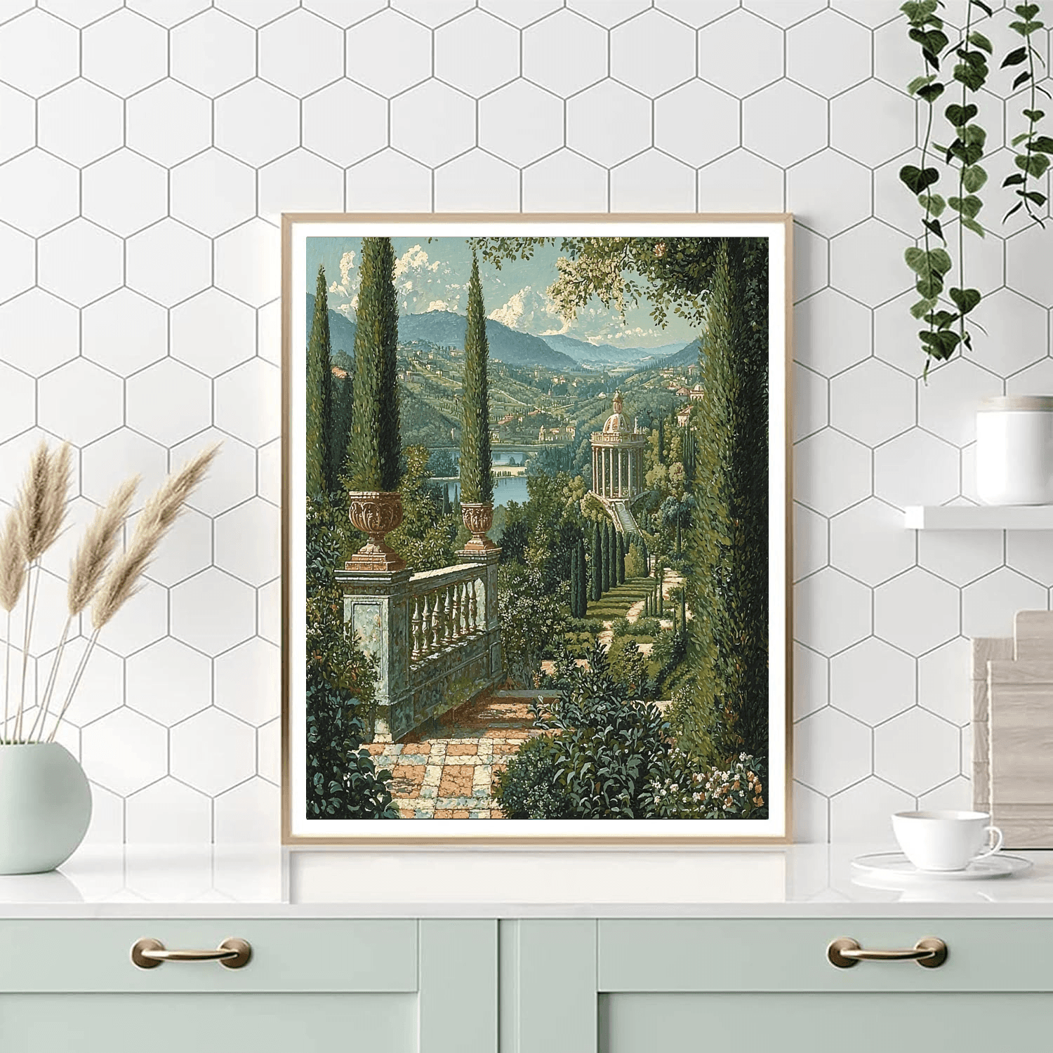 Giovanni Paolo Panini Inspired Historical Royal Gardens  Paint By Numbers Kits