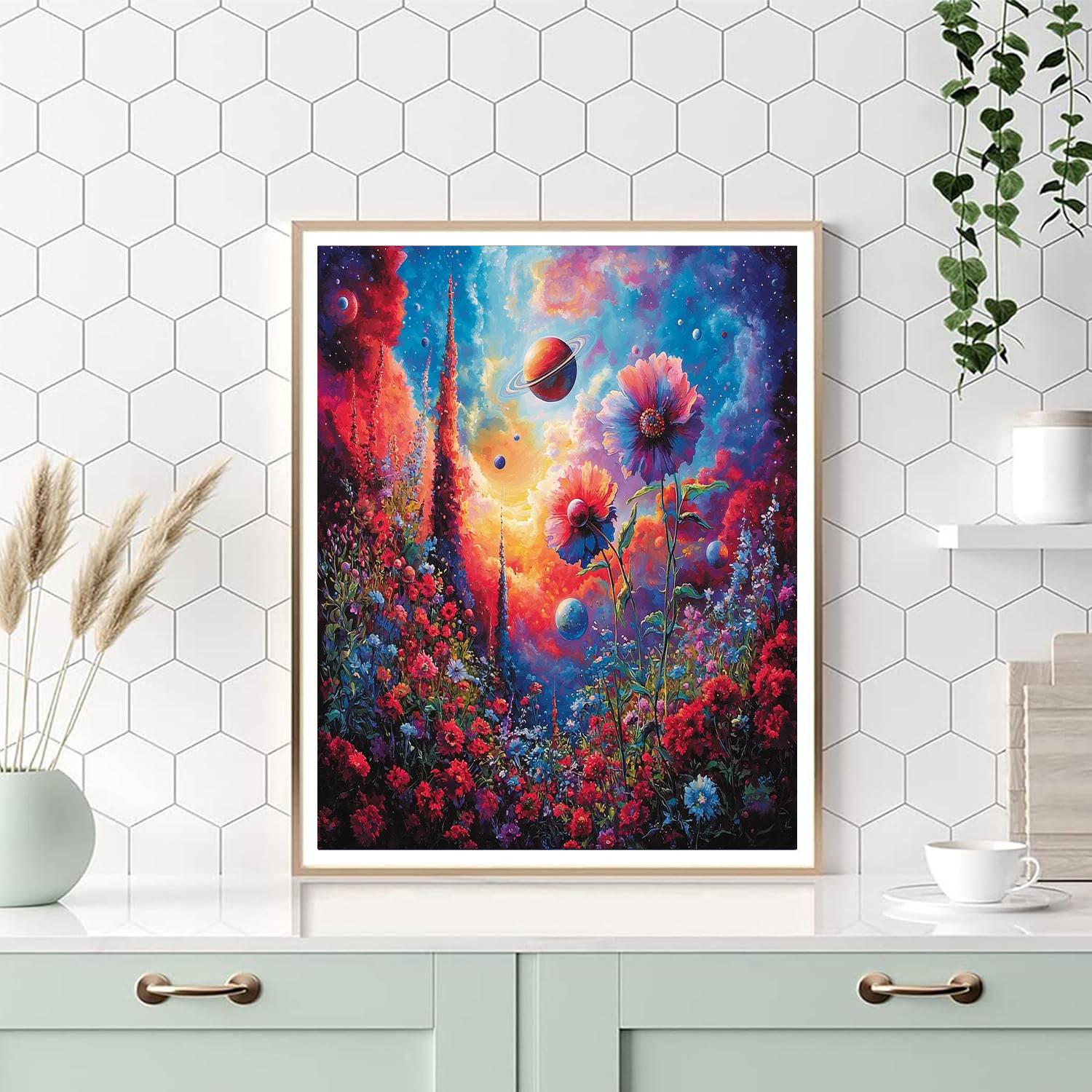 Salvador Dali Inspired Galactic Gardens  Paint By Numbers Kits