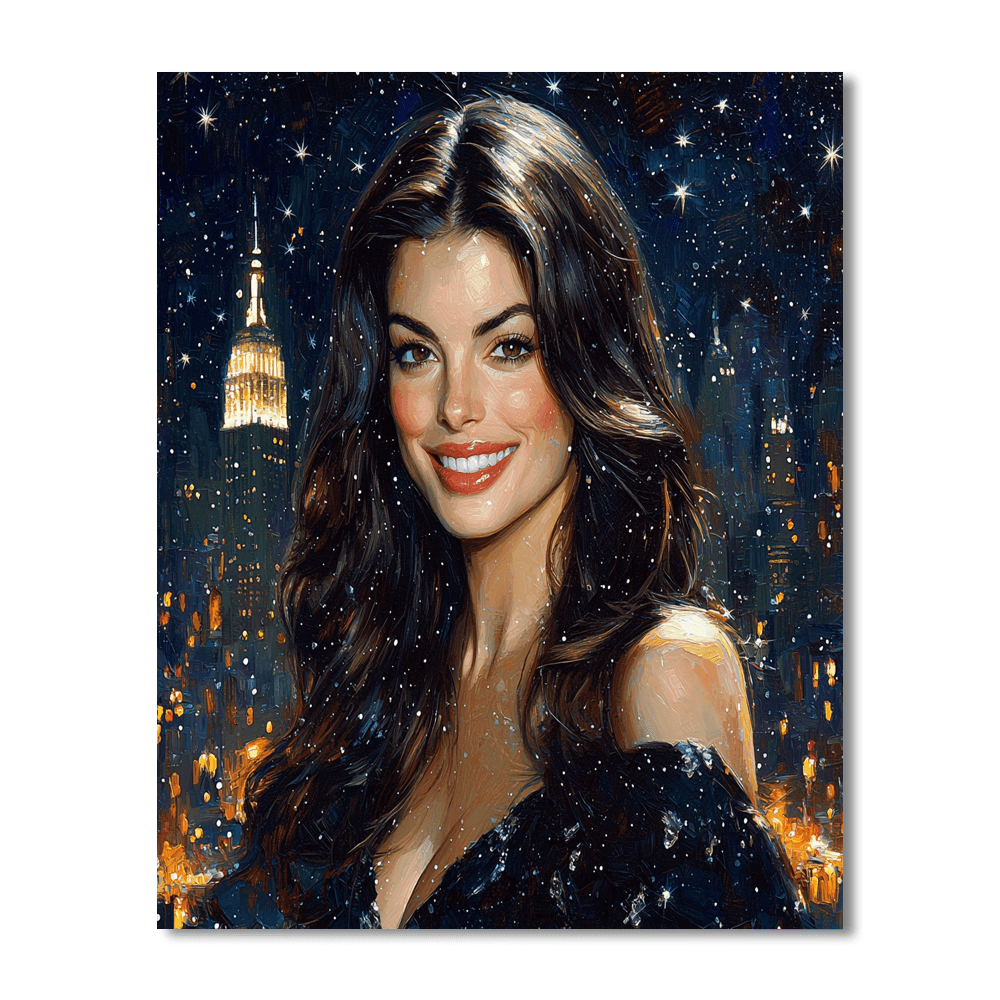 Anne Hathaway: Enchanting The World From Gotham To Les Misérables Paint By Numbers Art