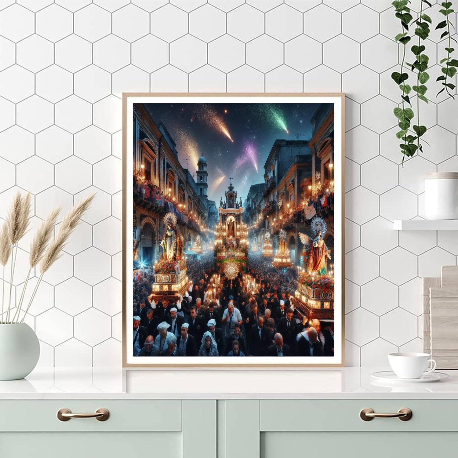 Festa Di Sant'agata - Italy Paint By Color