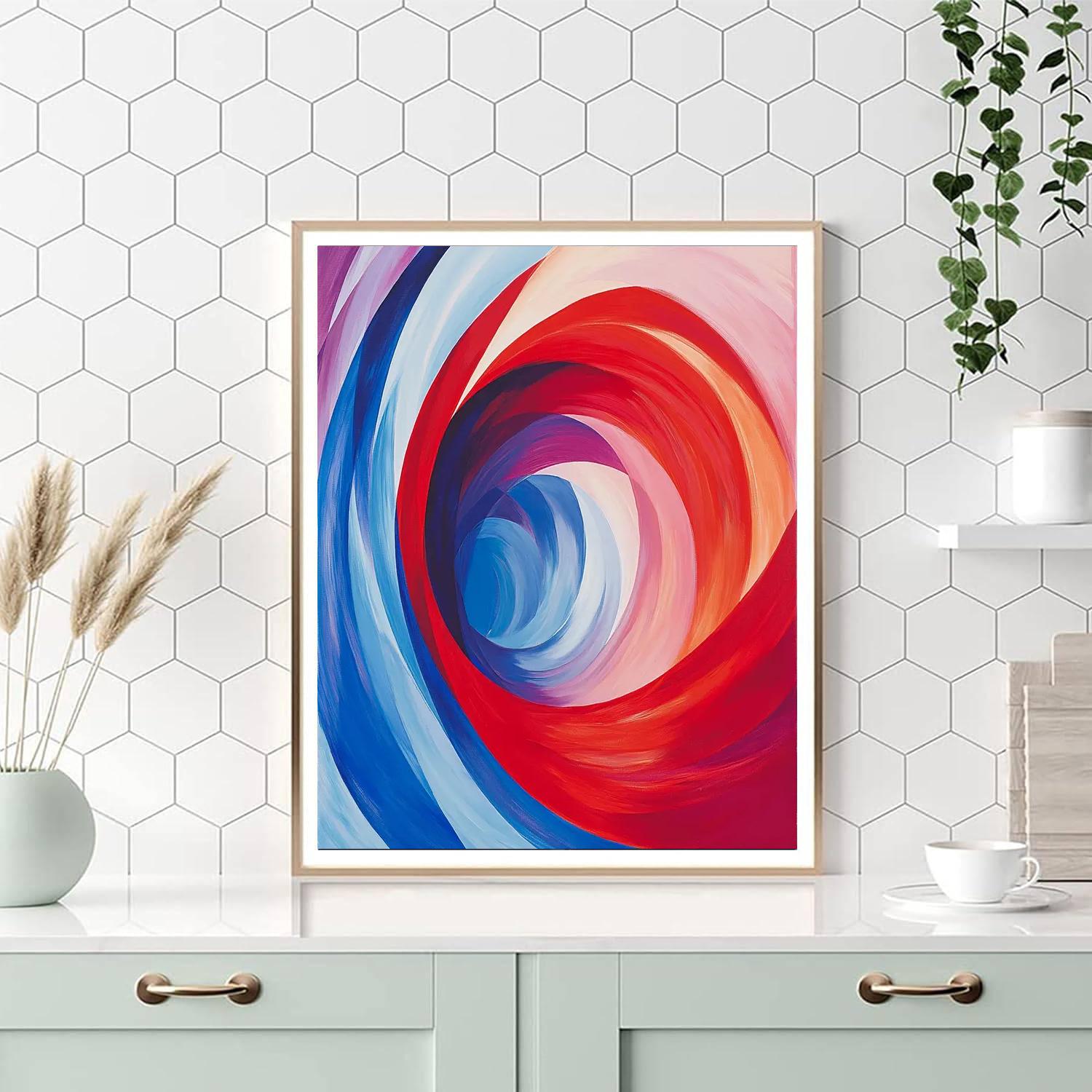 Marcel Duchamp Inspired Dynamic Abstract Movement  Paint By Numbers