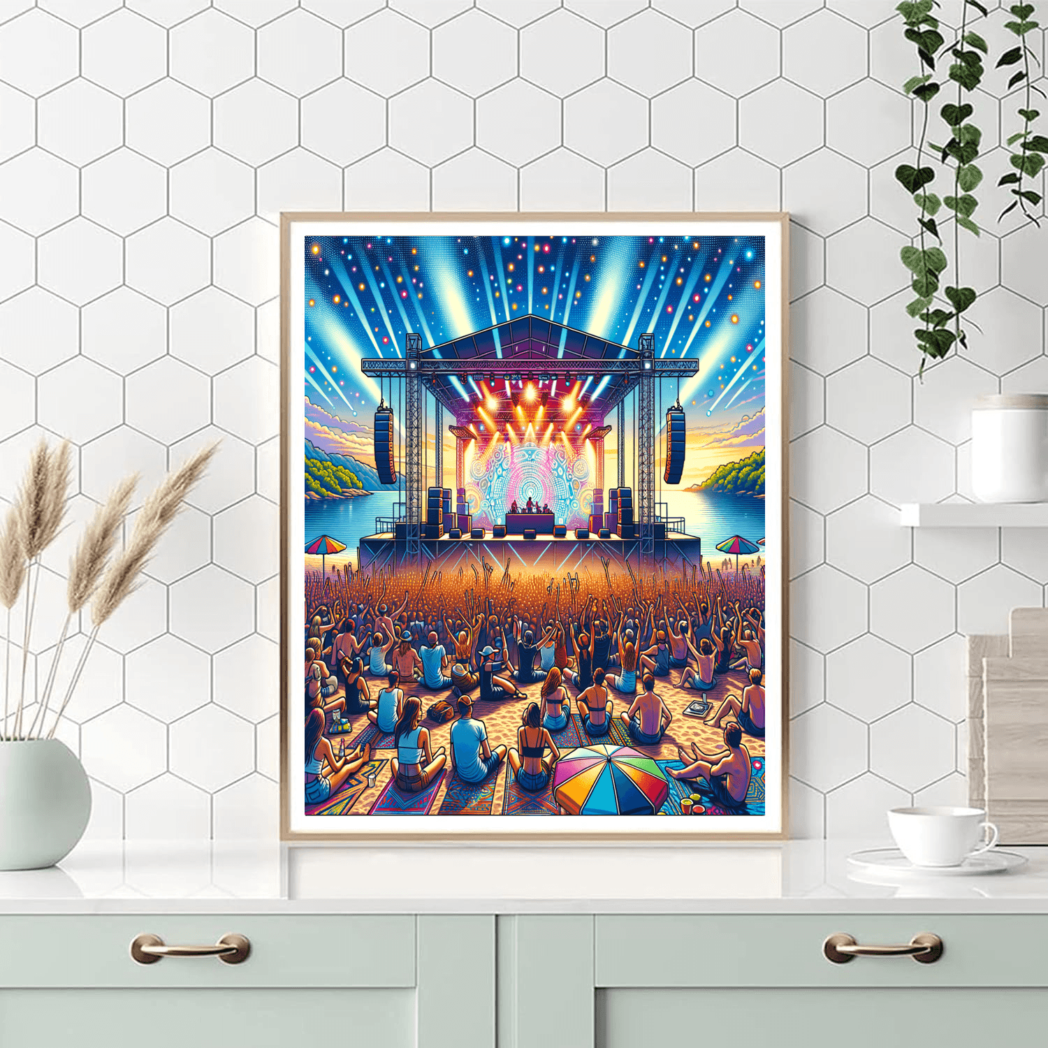 Sunburn Festival - Goa, India Painting By Numbers Kit