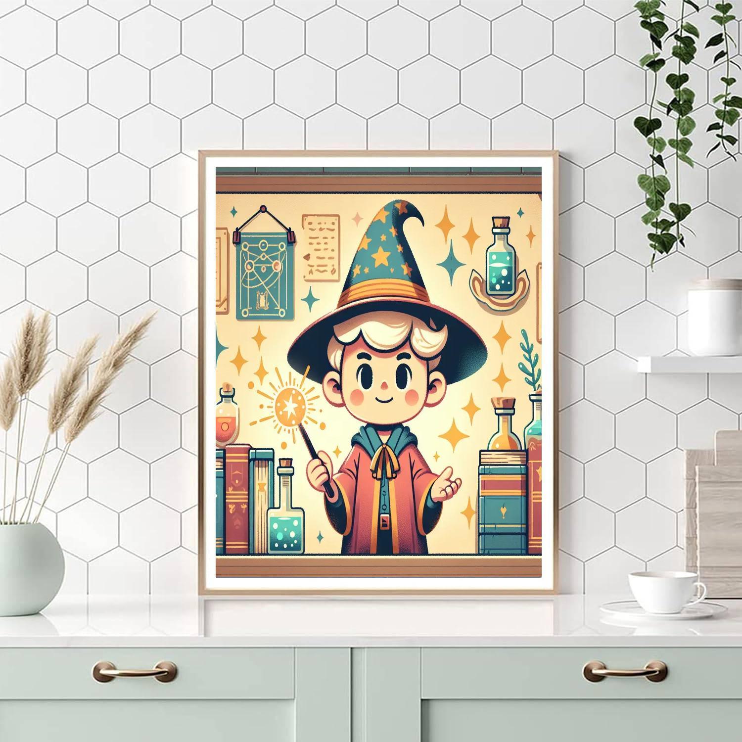 Magic School Of Wizardry Painting Number Kit
