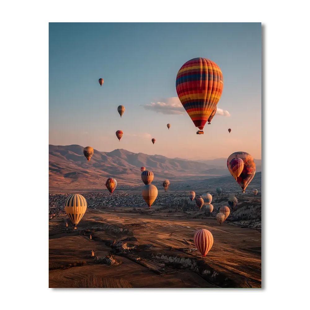 Cappadocia Hot Air Balloon Rides - Turkey DIY Paint By Numbers