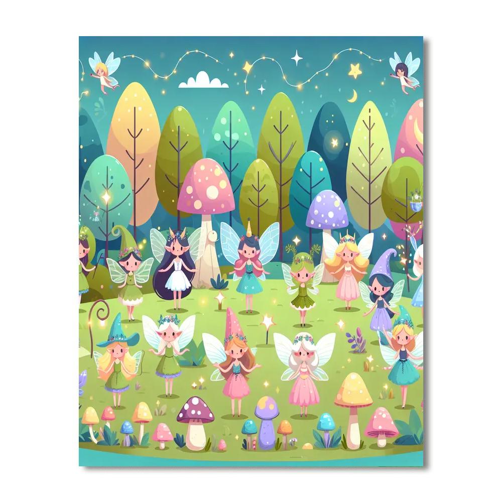 Enchanted Fairyland Quest Painting Number Kit
