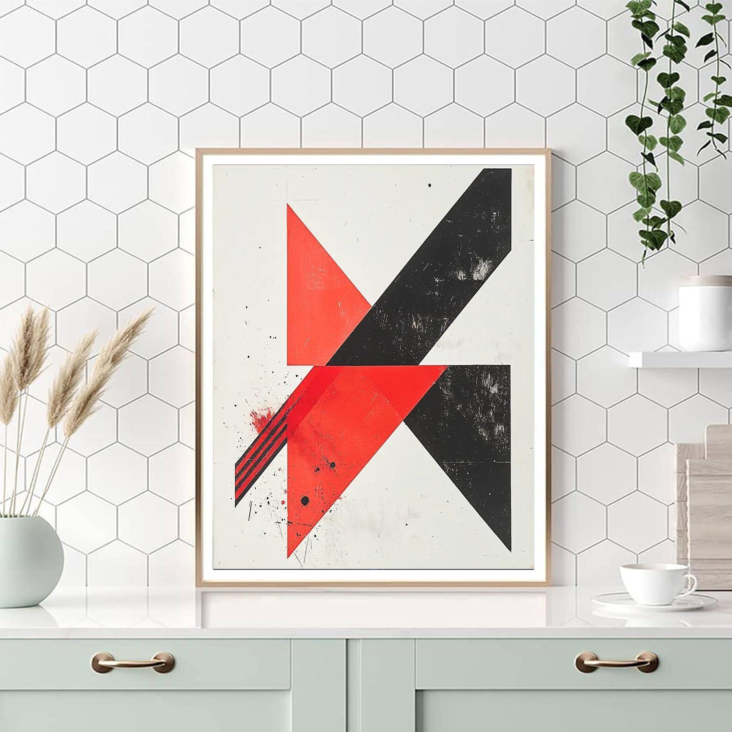 Kazimir Malevich Inspired Dynamic Tension  Numbered Painting Kits