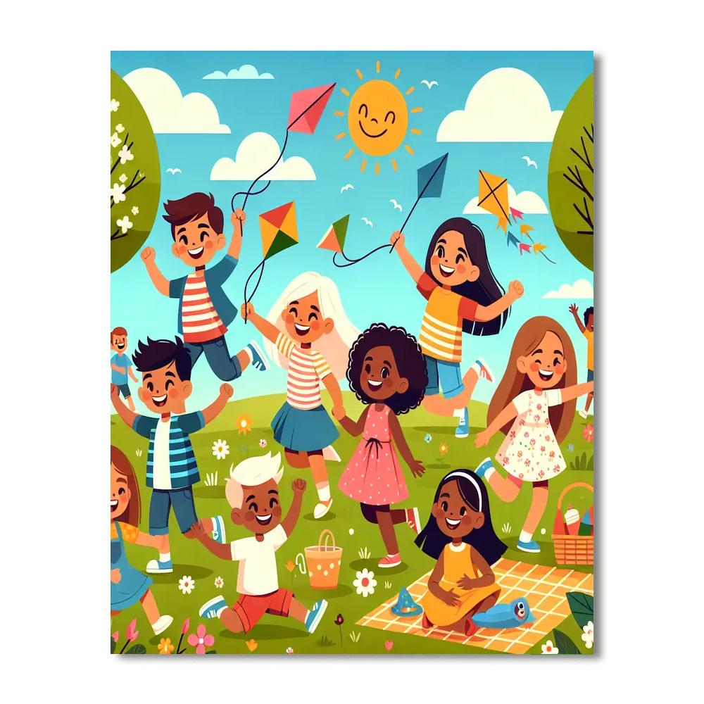Sunny Park Playtime Paint By Numbers