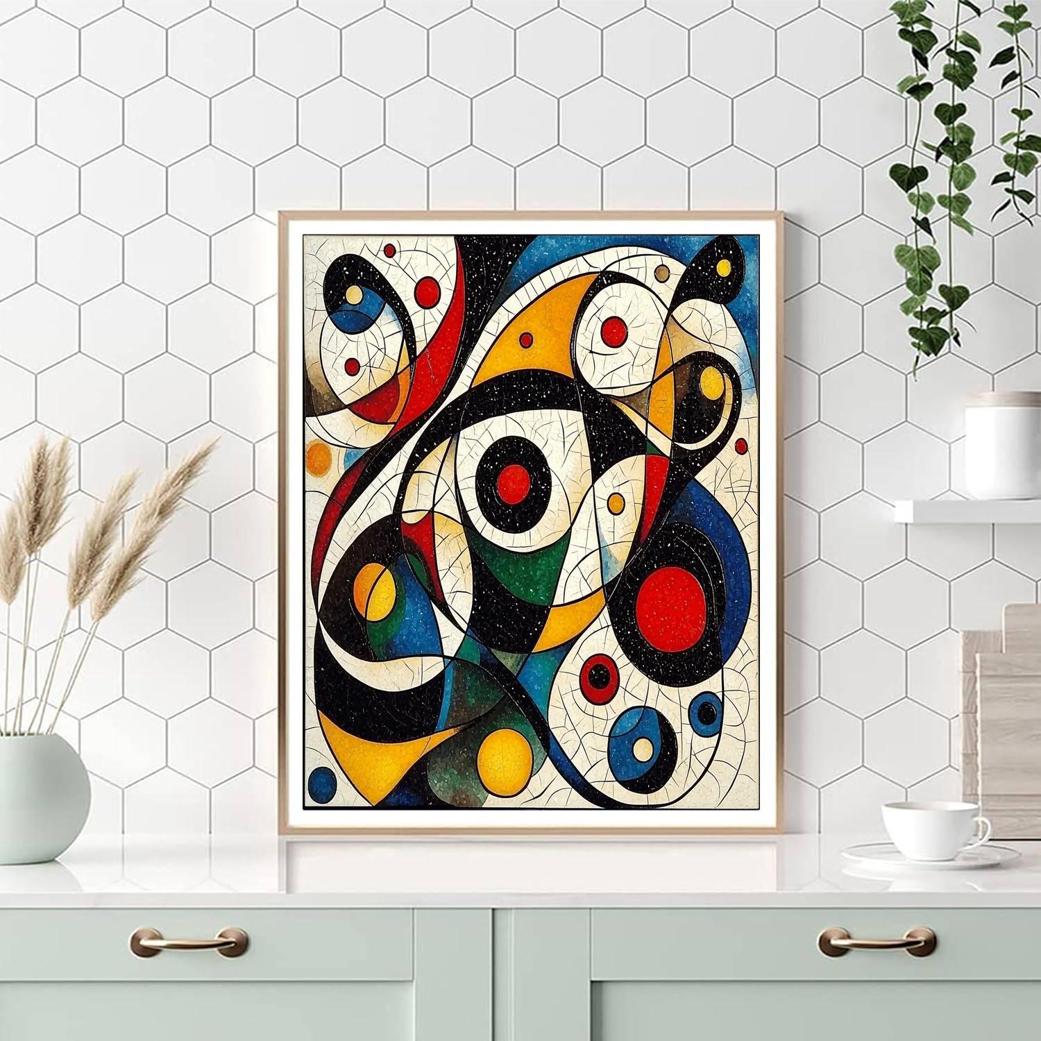 Joan Miró Inspired Fluid Visions  Paint By Color