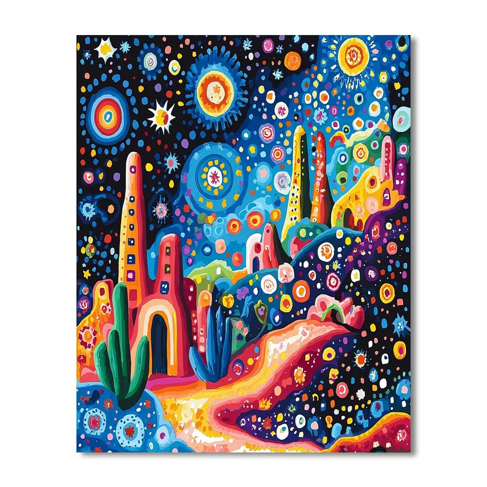 Paul Klee Inspired Fanciful Landscapes  Painting Number Kit