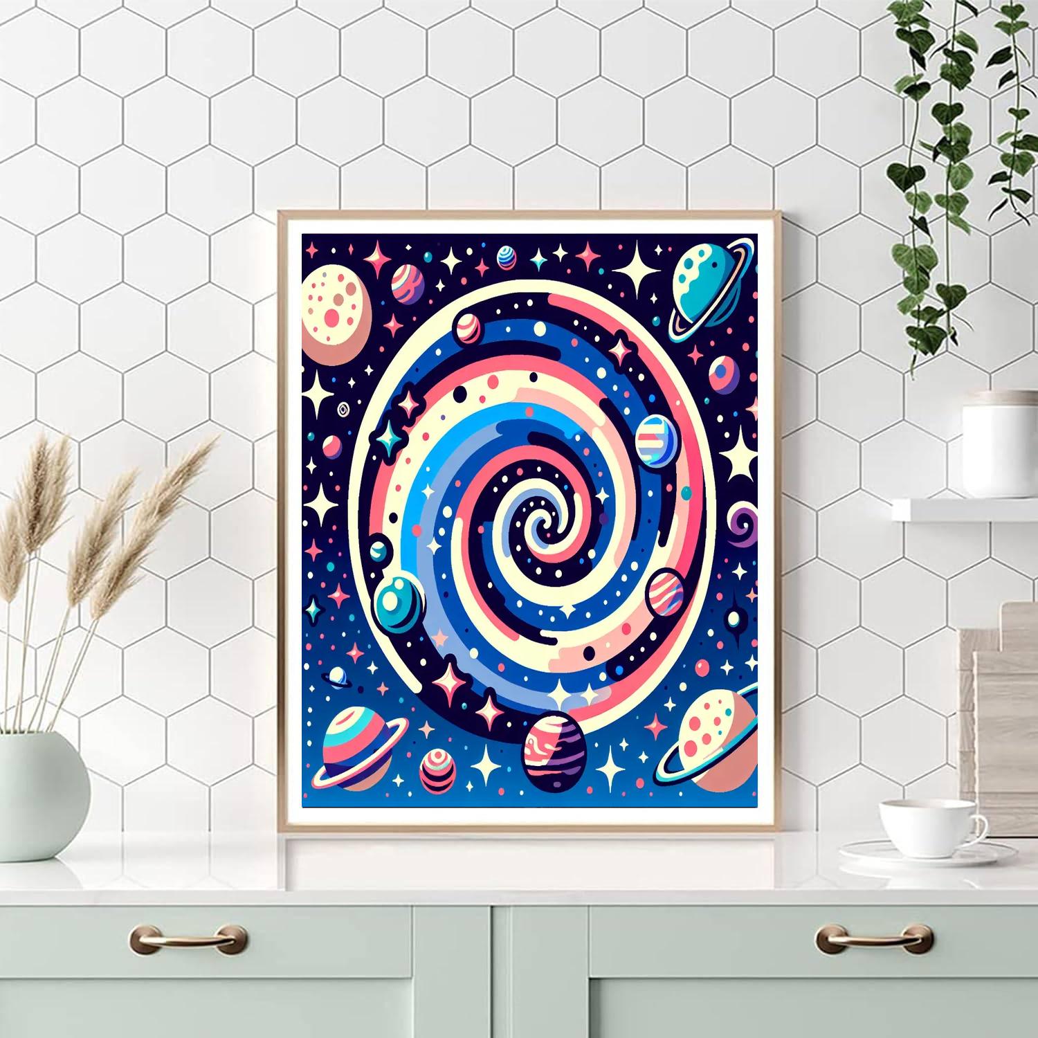 Galactic Galaxy Numbered Painting Kits