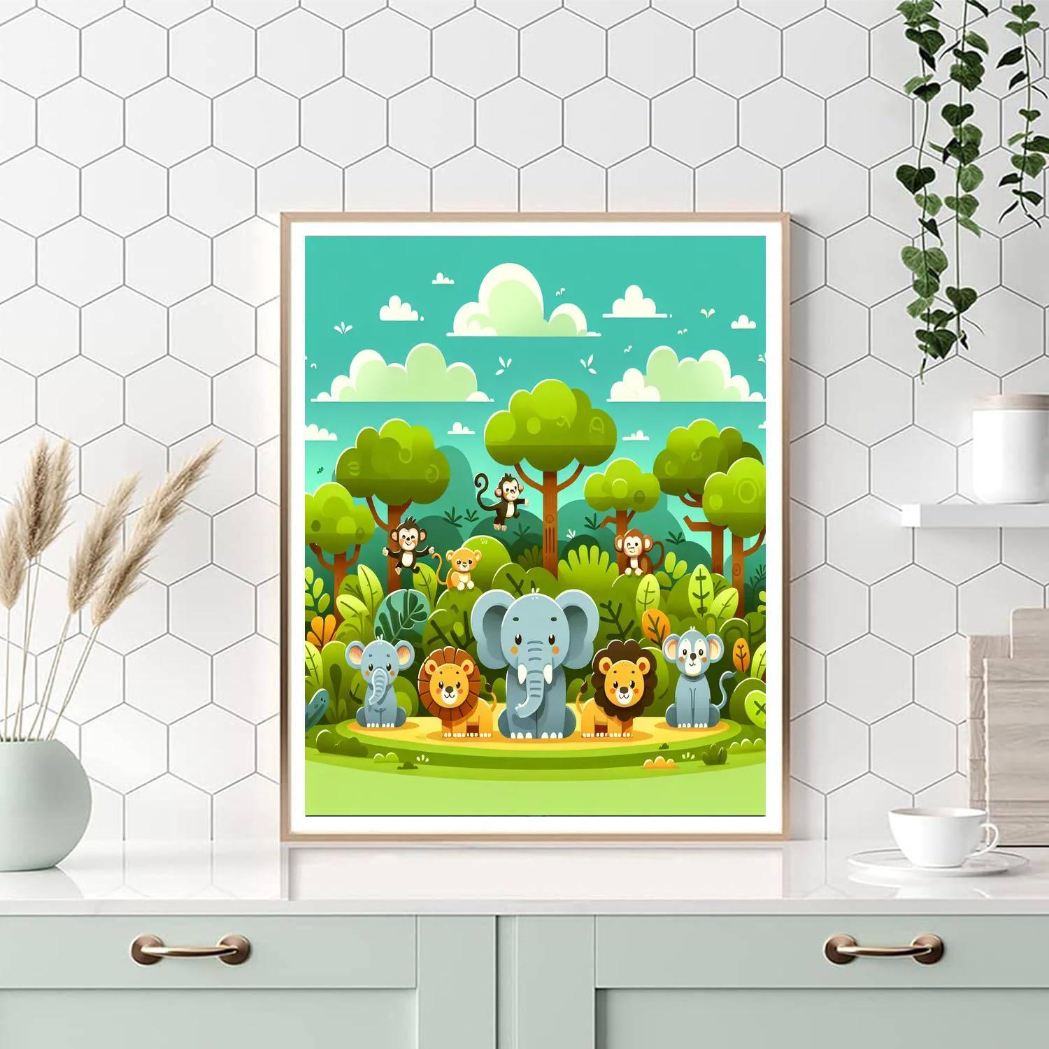 Jungle Jaunt Paint By Color