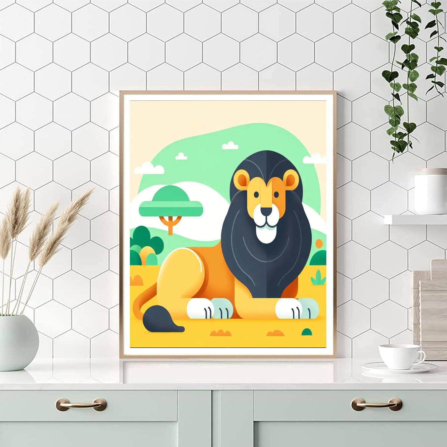 Lion’s Legendary Lounge Paint By Numbers