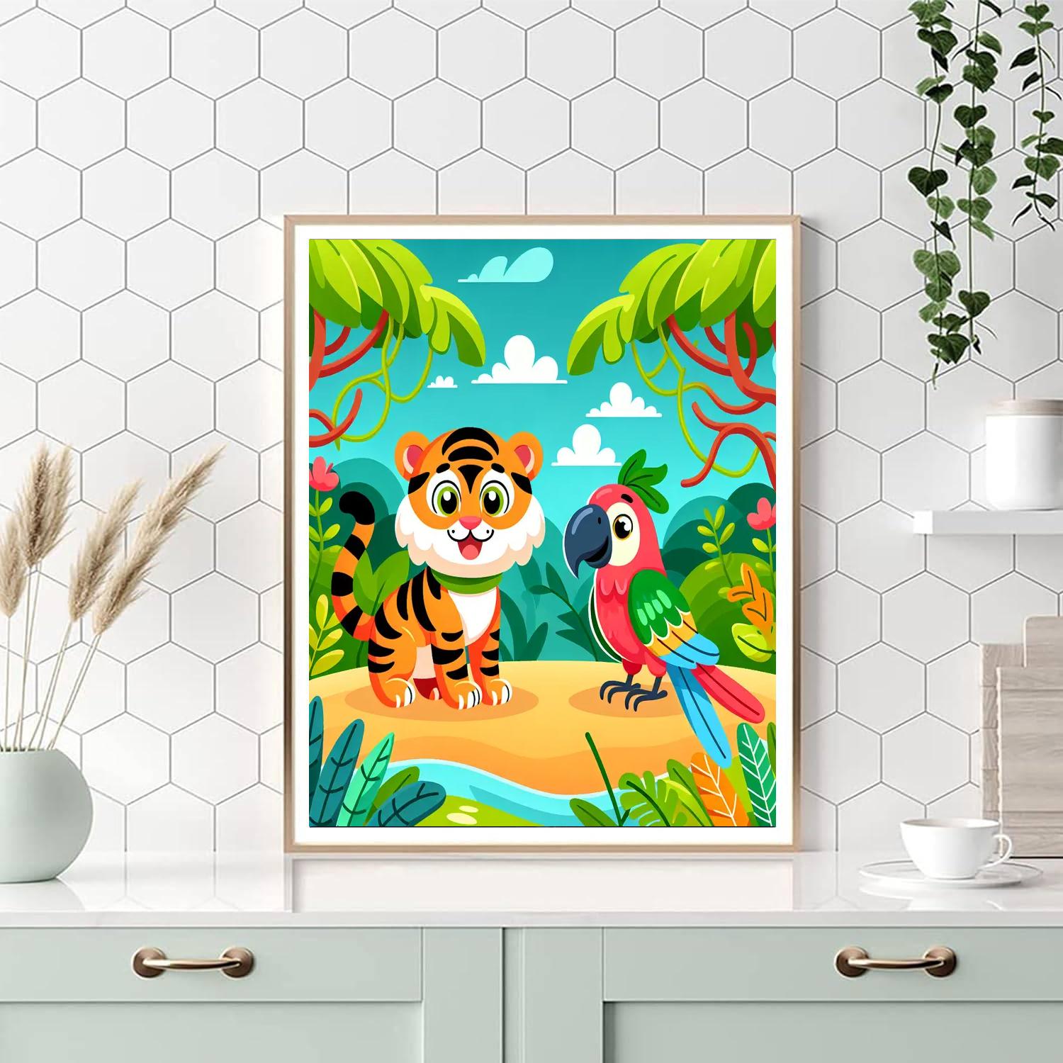 Jungle Kingdom DIY Paint By Numbers