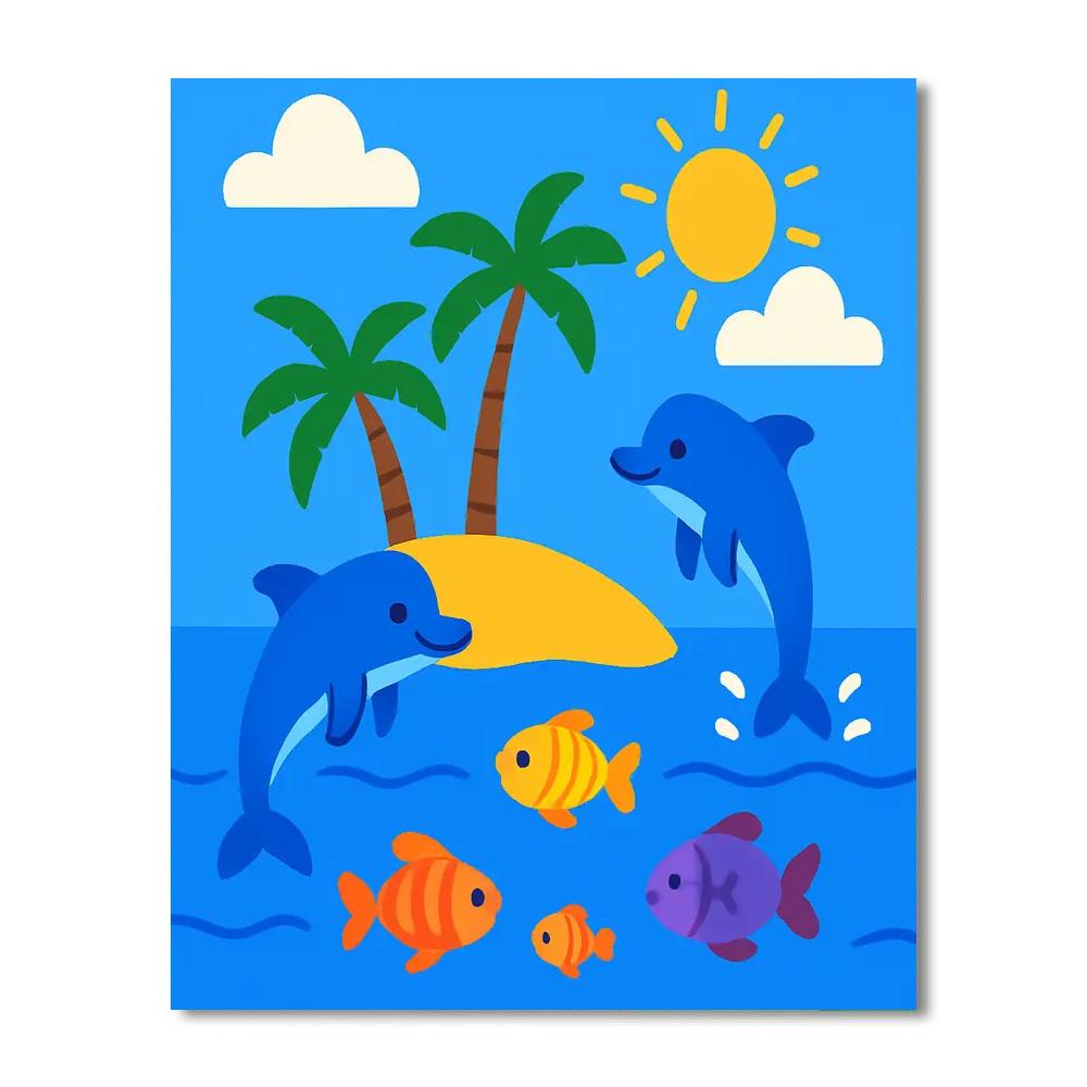Tropical Island Hoppers Painting By Numbers Kit