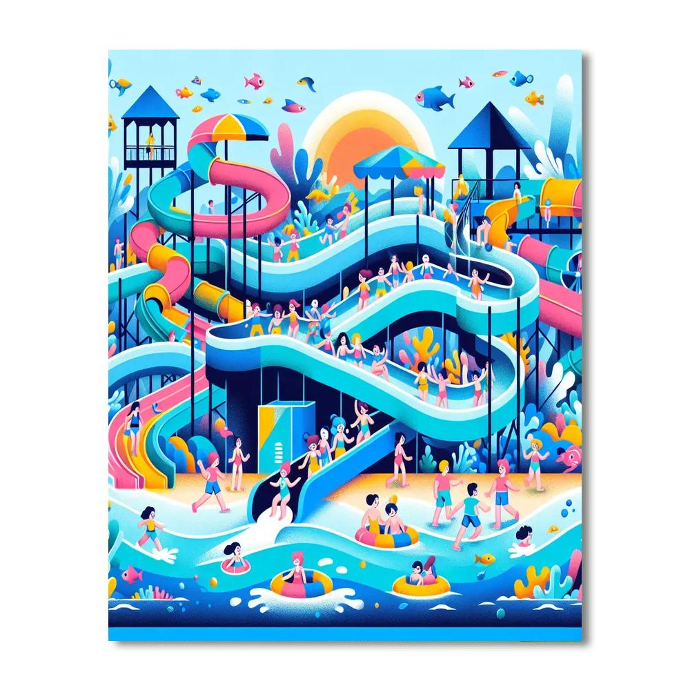Ocean Adventure Park Paint By Number