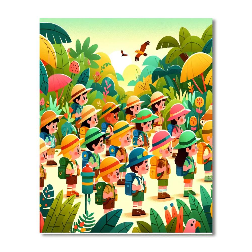 Exploring Explorers Painting Number Kit