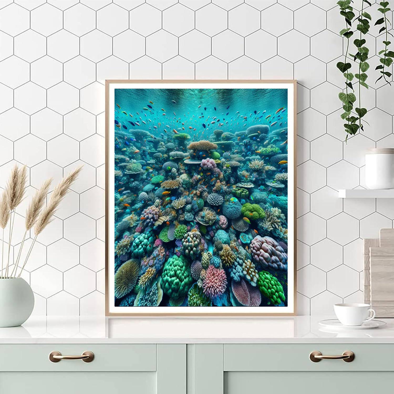 Undersea Coral Reef Numbered Painting Kits