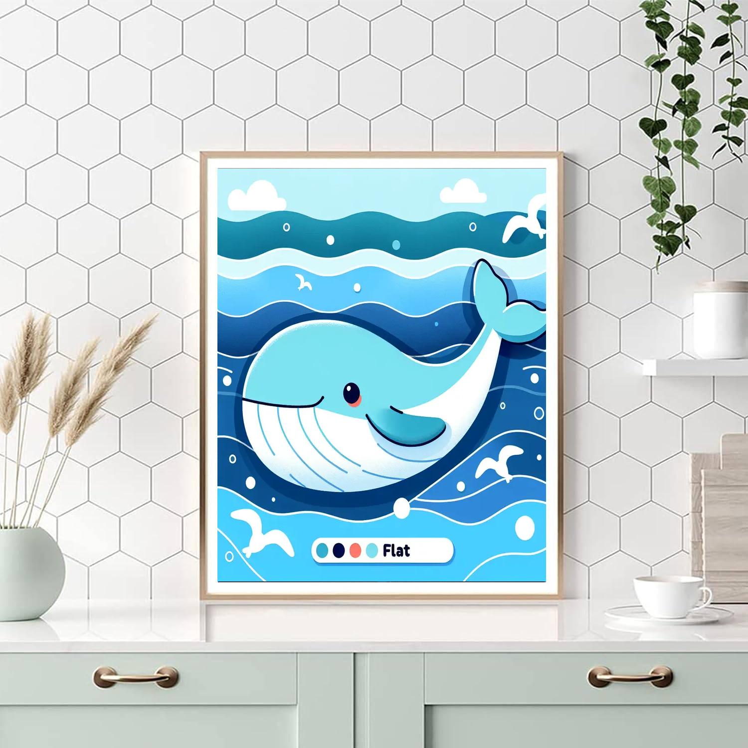 Whale Wonders Numbered Painting Kits