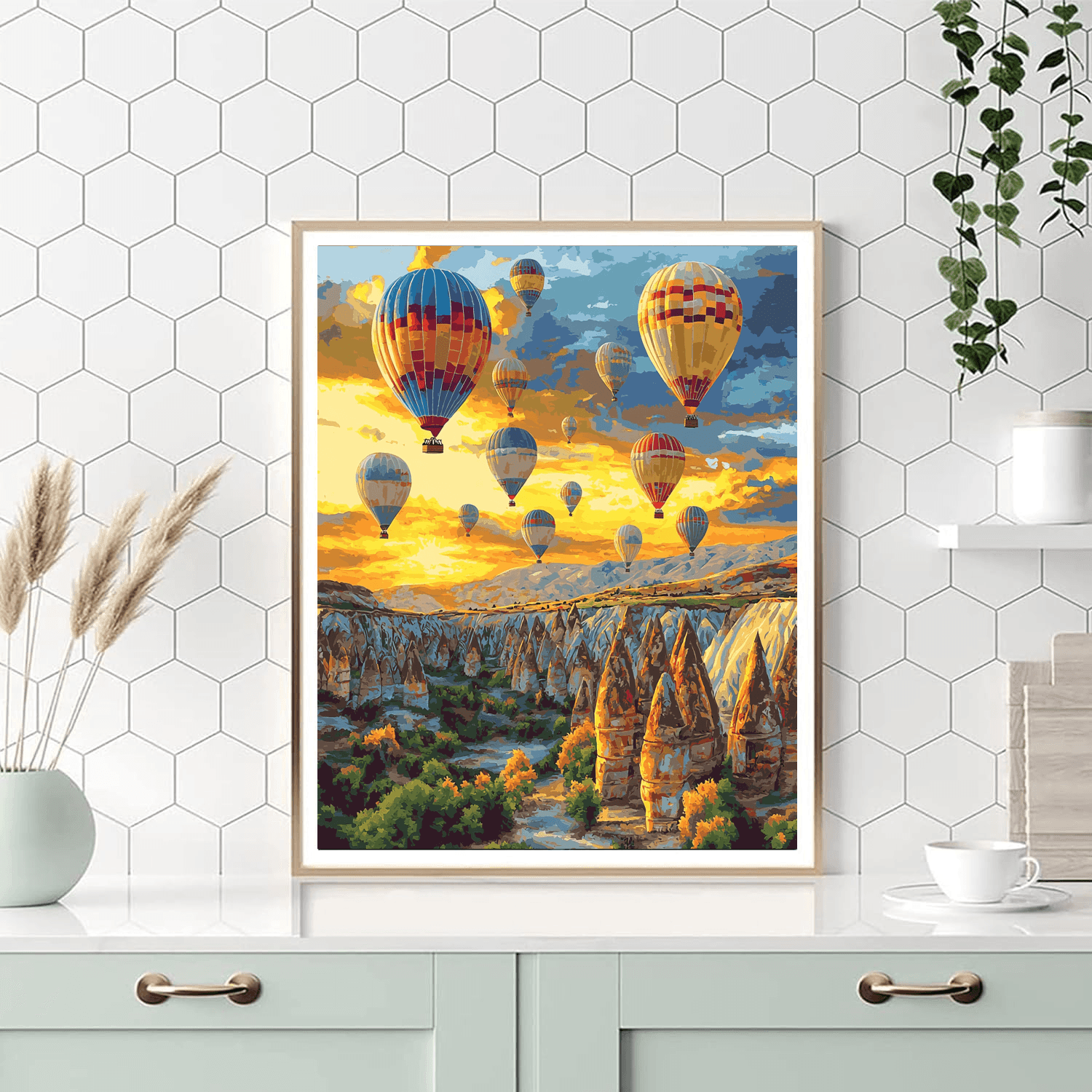 Cappadocia Hot Air Balloon DIY Paint By Numbers