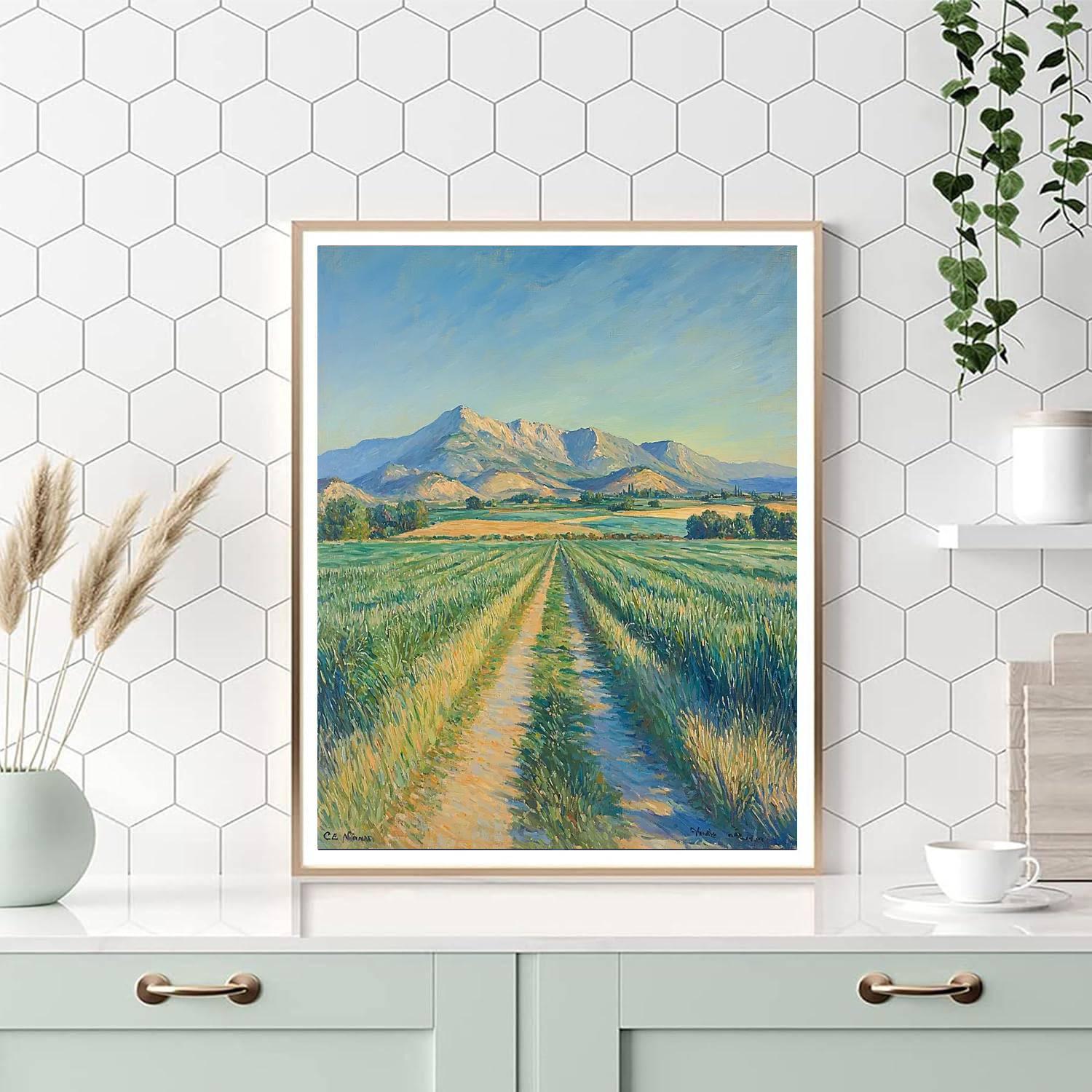 Paul Cézanne Inspired Meditative Meadows  Paint By Numbers Kits