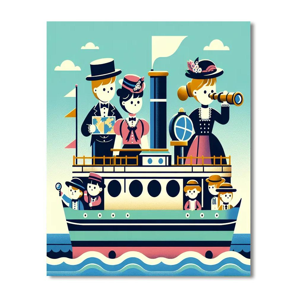 Victorian Voyage Number Painting