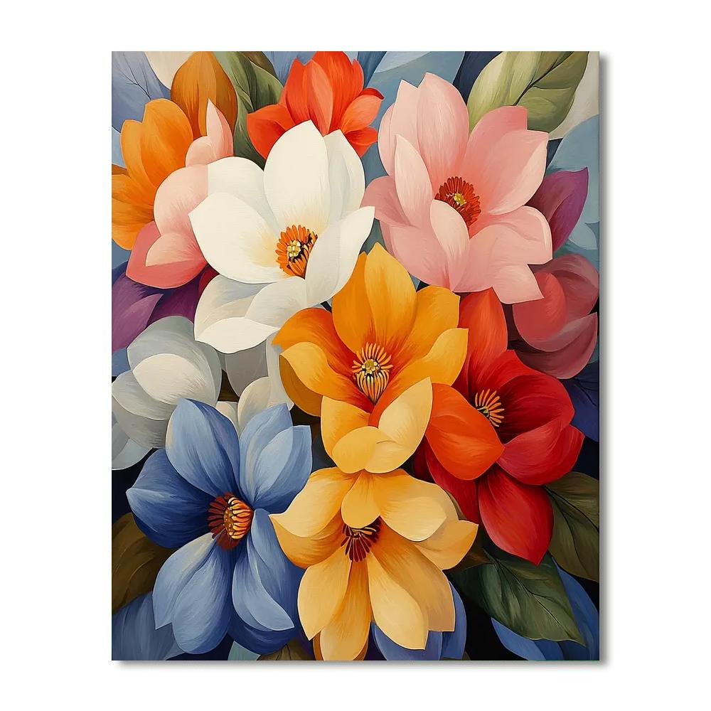 Georgia O'Keeffe Inspired Burst Of Joy  Paint By Numbers Kits